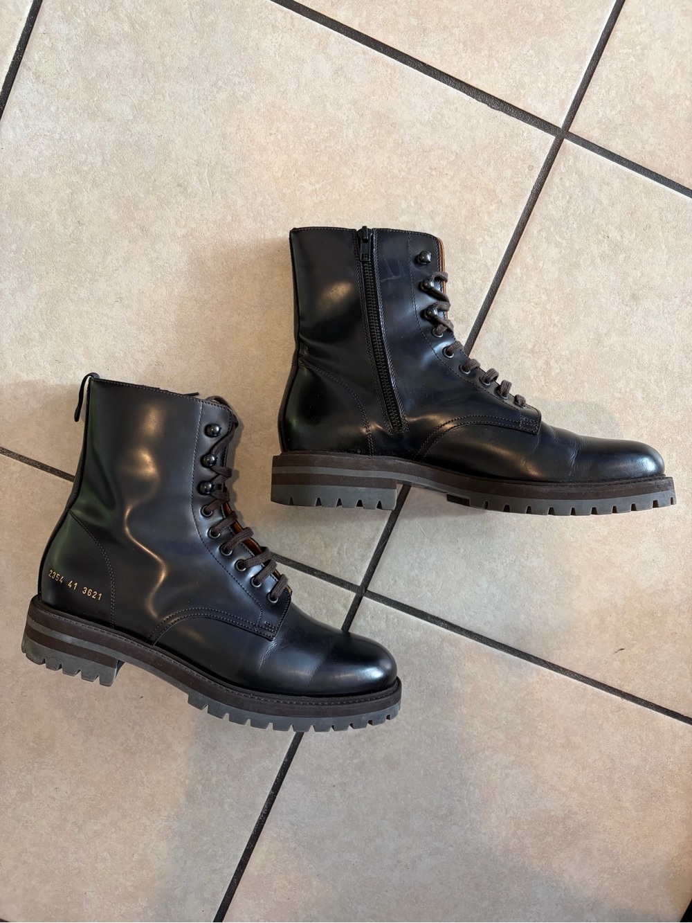 common projects combat boots size 41